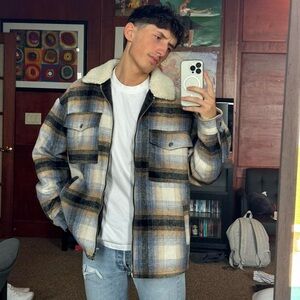 men’s winter flannel jacket